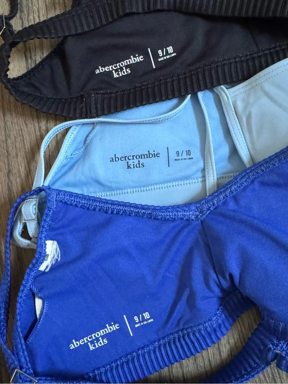 Bundle of 3 Abercrombie Kids Swim Tops!
